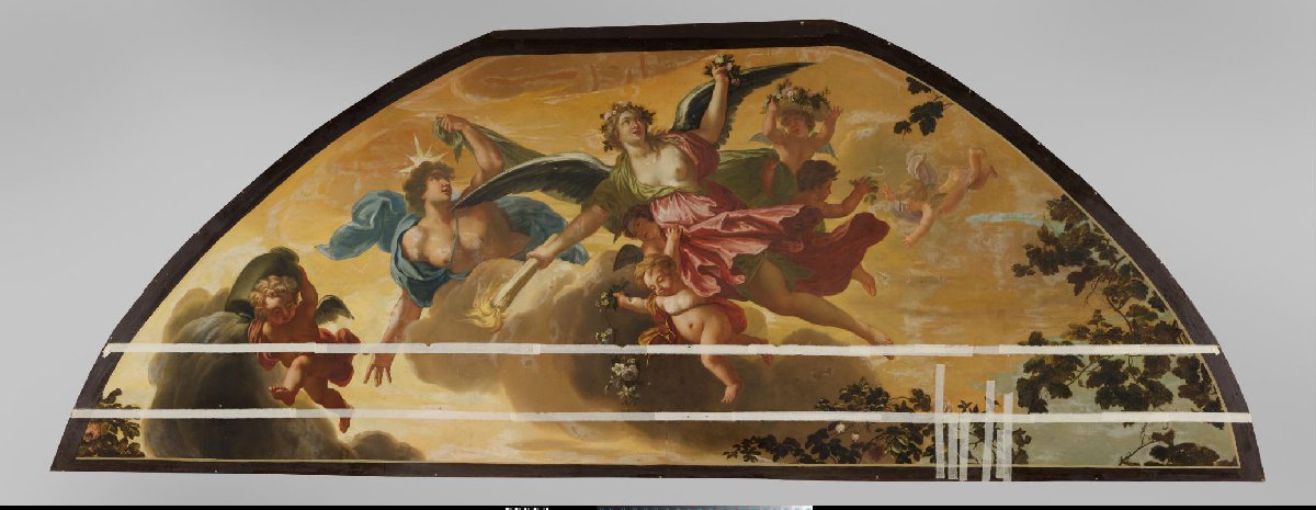 Plafondschildering met allegorische voorstelling van de Avond