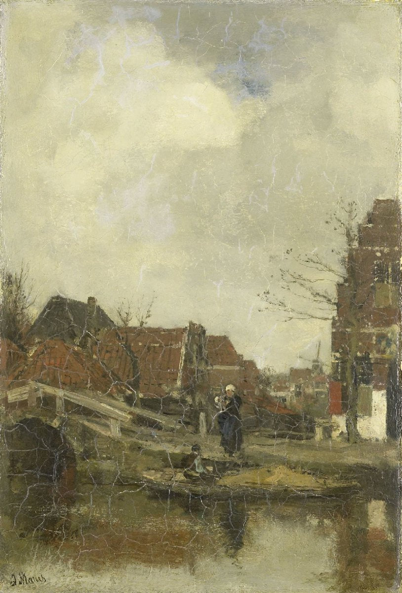 Oud buurtje aan het water