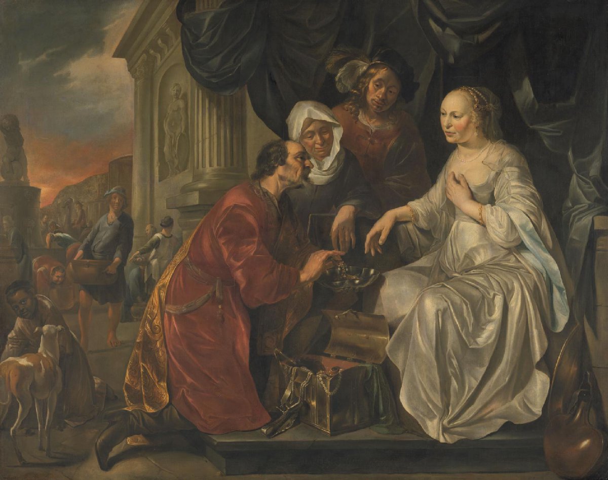 Rebecca Receiving Presents from Abraham's Servant