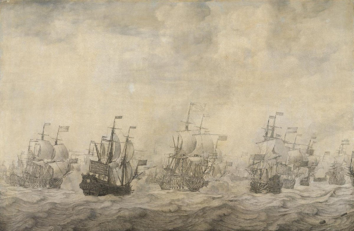 Episode from the Four Days' Battle, 11-14 June 1666, of the Second Anglo-Dutch War, 1665-67