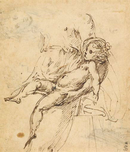 Studies of the Madonna and Child (recto); Studies of the Madonna and Child and of an Architectural Detail (verso) Gm-00003401